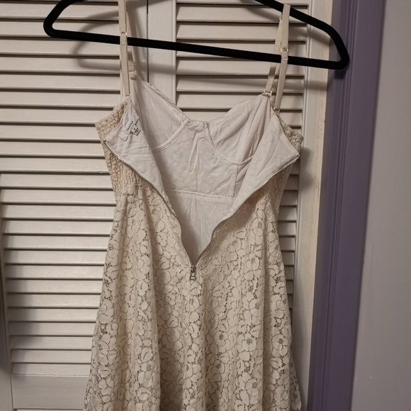 Talula Lace Skater Cream Dress - Picture 9 of 9